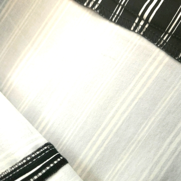 New York & Company pencil skirt size large black with white stripes - Picture 9 of 11
